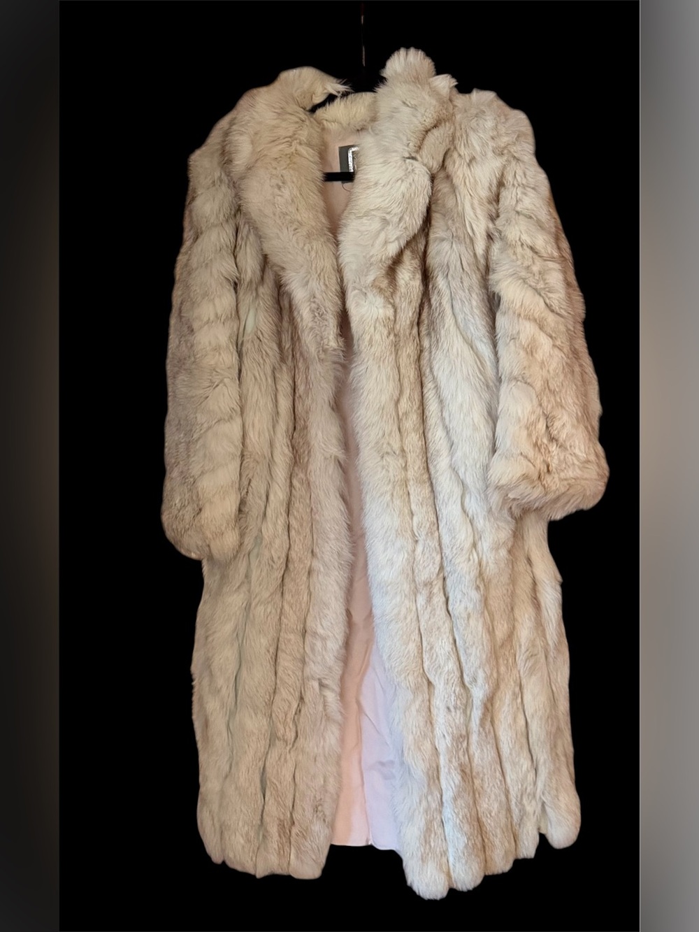 Luxurious Ivory Fur Coat - Classic Long Women's Coat by Saga Fox Furs